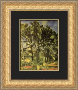 Paul Cezanne Aqueduct Custom Framed Print 19x17 Gold Antique Frame: Paul Cezanne Aqueduct Custom Framed Print 19x17 Gold Antique Frame Enhance your space with this exquisite custom framed print of "Aqueduct" by Paul Cezanne. This medium-sized artwork, measuring 19 in.