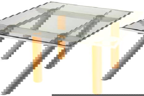 Butler Specialty Square Coffee Table Metal Glass Clear Finish: Butler Specialty Square Coffee Table Metal Glass Clear Finish This elegant square coffee table combines a sleek metal frame with a stunning clear tempered glass top, creating a modern centerpiece for