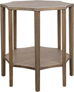 Elegant Washed Walnut 28H Ariana Side Table with Metal Veneer: Elegant Washed Walnut 28H Ariana Side Table with Metal Veneer Introducing the Versatile Washed Walnut Ariana Side Table, a perfect addition to your home decor. This stylish side table features a