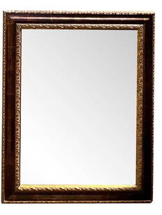 Vintage Tortoise Shell Finish Gilt Wall Mirror: Vintage Tortoise Shell Finish Gilt Wall Mirror This stunning vintage wall mirror showcases a chic tortoise shell finish enhanced with gilt tipping, perfectly blending style and elegance. Acquired from