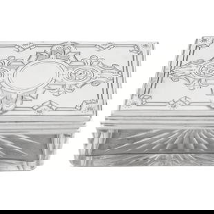 William Nolan 1877 Crystal and Sterling Silver Box: William Nolan 1877 Crystal and Sterling Silver Box This exquisite box, crafted from crystal and sterling silver, is a stunning example of late 19th-century artistry. Manufactured in England in 1877 by