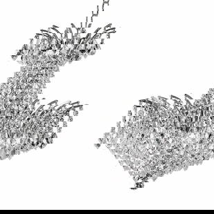 Artistry Maria Theresa 11-Light Chrome Crystal Chandelier 24 Inch: Artistry Maria Theresa 11-Light Chrome Crystal Chandelier 24 Inch Elevate your space with this stunning 11-light crystal chandelier, inspired by French Empire design. The Maria Theresa model features