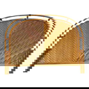 Vintage Coastal Chevron Pencil Reed Queen Headboard 63" W: Vintage Coastal Chevron Pencil Reed Queen Headboard 63" W Elevate your bedroom with this Vintage Coastal Chevron Pencil Reed Queen Headboard, a remarkable fusion of natural beauty and artisanal crafts
