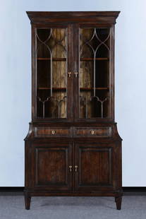 Victorian Style China Cabinet: Victorian Style China Cabinet Introducing the Victorian Style Rosalind China Cabinet, a stunning piece designed to bring a touch of elegance to your home. Crafted in a vintage style, this cabinet feat