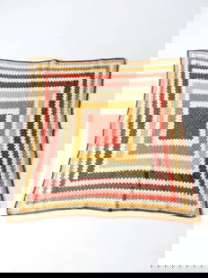 Vintage 1970s Handmade Crochet Granny Square Afghan Quilt: Vintage 1970s Handmade Crochet Granny Square Afghan Quilt This vintage crochet granny square afghan quilt, crafted circa 1970, features a charming handmade design with a classic square pattern. The qu