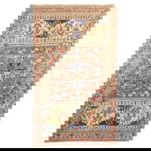 Vintage Persian Heriz Hand-Woven Accent Rug 58 x 85 Rustic Design: Vintage Persian Heriz Hand-Woven Accent Rug 58 x 85 Rustic Design This exquisite Persian Heriz Accent Rug showcases a unique non-traditional design in rustic tones, perfect for adding character to any