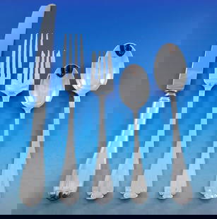 Tiffany & Co Flemish Sterling Silver Flatware Set 42 Pieces with Storage Chest: Tiffany & Co Flemish Sterling Silver Flatware Set 42 Pieces with Storage Chest Elevate your dining experience with this stunning Flemish flatware set by Tiffany & Co. Crafted from high-quality sterlin