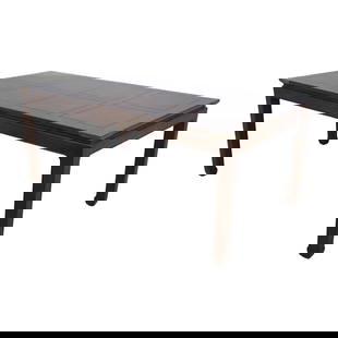Henredon Mid Century Modern Asian Inspired Dining Table with 3 Leaves: Henredon Mid Century Modern Asian Inspired Dining Table with 3 Leaves This Henredon Asian Inspired Mid Century Modern Dining Room Table is a timeless piece with a clean, well-cared-for finish that hig