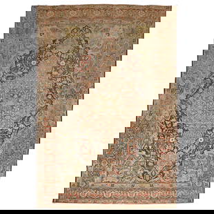 Antique Persian Bakhtiari Serapi Rug Hand-Knotted Wool 97 x 139 in: Antique Persian Bakhtiari Serapi Rug Hand-Knotted Wool 97 x 139 in This exquisite Antique Persian Bakhtiari rug showcases a classic Serapi style, ideal for adding a touch of elegance to any room. Hand