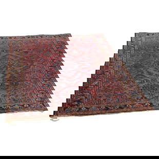 Antique Sarouk Persian Wool Rug C1930 Floral Design 79 x 46.25: Antique Sarouk Persian Wool Rug C1930 Floral Design 79 x 46.25 This antique Sarouk Persian area rug, dating to circa 1930, showcases the traditional floral patterns characteristic of Sarouk rugs. Know
