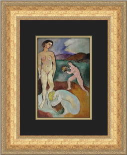 Henri Matisse Luxe I Custom Framed Print 18 x 15 Portrait Art: Henri Matisse Luxe I Custom Framed Print 18 x 15 Portrait Art This stunning custom framed print titled 'Luxe I' by renowned artist Henri Matisse is a beautiful representation of Expressionism and Impr