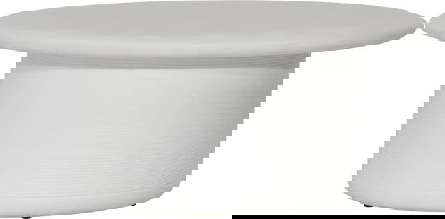 White Modern Outdoor Coffee Table: White Modern Outdoor Coffee Table Enhance your outdoor living space with this stylish white modern coffee table. Designed for outdoor use, it features a durable aluminum frame complemented by a sleek