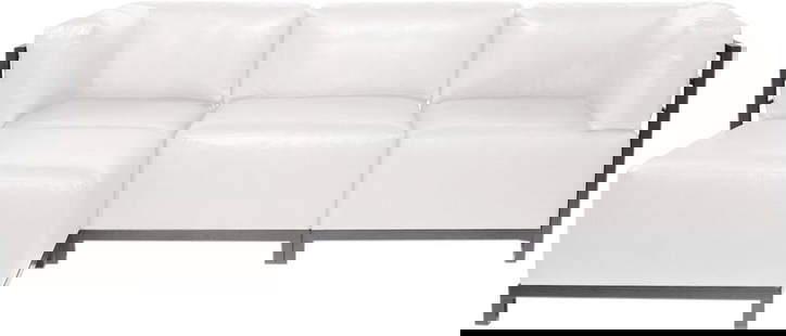 Howard Elliott Avanti Axis White Sectional Sofa Set 30H 95.5W 63D: Howard Elliott Avanti Axis White Sectional Sofa Set 30H 95.5W 63D Enhance your living space with the Avanti Axis Sectional Sofa Set, a perfect blend of style and functionality. This contemporary sofa