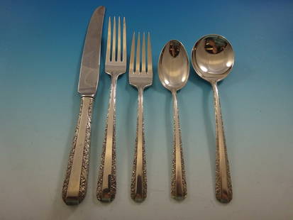 Towle Candlelight Sterling Silver Flatware Set for 12 - 66 Pieces: Towle Candlelight Sterling Silver Flatware Set for 12 - 66 Pieces Enhance your dining experience with the Candlelight Sterling Silver Flatware Set by Towle, designed to serve 12 guests in style. This
