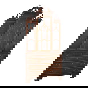 Hickory Chair Co. Chippendale Mahogany Stepback China Cabinet 48 x 20 x 89.5: Hickory Chair Co. Chippendale Mahogany Stepback China Cabinet 48 x 20 x 89.5 Introducing a stunning Hickory Chair Co. Chippendale Mahogany Stepback China Cabinet, a beautiful blend of elegance and fun