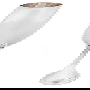 Sterling Silver Goblet: Sterling Silver Goblet Dimensions: Height: 6 in (15.24 cm), Diameter: 3 in (7.62 cm). Materials and Techniques: Sterling Silver. Place of Origin: Italy. Period: 1960-1969. Date of Manufacture: 1960. T