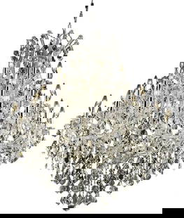Elegant Lighting Maria Theresa Chrome Crystal Bowl Chandelier 44in: Elegant Lighting Maria Theresa Chrome Crystal Bowl Chandelier 44in Illuminate your space with the Classic Chrome Crystal Chandelier, a stunning piece that combines antique elegance with modern craftsm