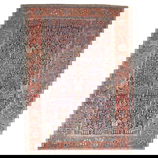 Persian Bakshaish Tree of Life Rug 10'10 x 14'2 Early 20th Century Wool Hand-Woven: Persian Bakshaish Tree of Life Rug 10'10 x 14'2 Early 20th Century Wool Hand-Woven Enhance your space with this stunning early 20th century Persian Bakshaish room size rug, featuring a captivating wil