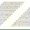 Ivory Wool Moroccan-Style Hand-Knotted Rug 8' x 10' Abstract Design