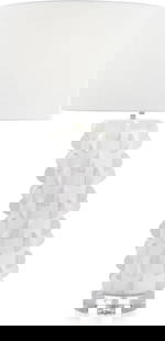 John-Richard Ivory Ceramic Table Lamp 37 Inch Modern Design: John-Richard Ivory Ceramic Table Lamp 37 Inch Modern Design Illuminate your modern space with this stylish white ceramic table lamp. Featuring a sleek round shade, this lamp stands at 37 inches tall w