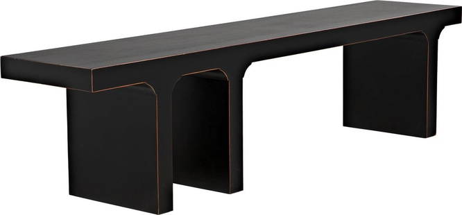 Elegant Mahogany Bench 74" Hand-Rubbed Black Finish English Traditional: Elegant Mahogany Bench 74" Hand-Rubbed Black Finish English Traditional This Traditional Mahogany Bench is a stunning addition to any timeless space, boasting an elegant hand-rubbed black finish that