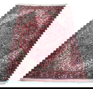 Handcrafted Red Persian Heriz Rug 8'3 x 11'6 Traditional Design: Handcrafted Red Persian Heriz Rug 8'3 x 11'6 Traditional Design Enhance your living space with this stunning handcrafted Red Persian Heriz Rug. Meticulously woven by skilled Persian artisans, this rug