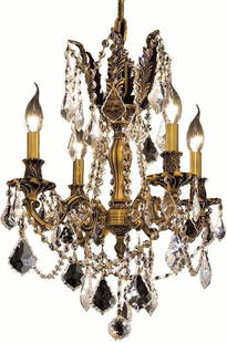 Elegant Lighting Rosalia Bowl Chandelier 21H 17W 17D French Gold Crystal: Elegant Lighting Rosalia Bowl Chandelier 21H 17W 17D French Gold Crystal Illuminate your space with this stunning Elegant Grand French Gold Crystal Chandelier, perfect for adding a touch of sophistica