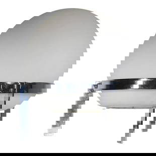 Luna Ball Table Lamp by Swisslamps International 7 x 7 x 9 White Chrome: Luna Ball Table Lamp by Swisslamps International 7 x 7 x 9 White Chrome Illuminate your space with the iconic Space Age Mid Century Luna Ball Lamp, designed by Alfred Hablutzel and Bernard Luginbuhl f