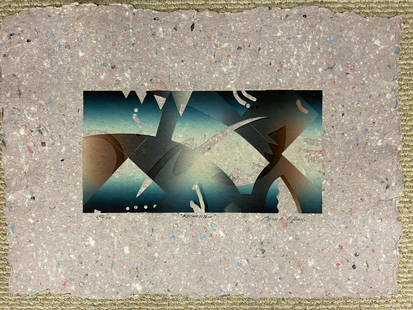 Bruce R Bleach Rhythm and Blues L/ED Mixed Media Print 28 x 21: Bruce R Bleach Rhythm and Blues L/ED Mixed Media Print 28 x 21 Explore the captivating world of art with this signed and numbered limited edition mixed media print titled "Rhythm and Blues" by artist