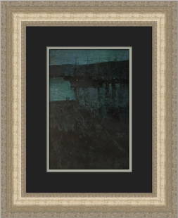 James A Whistler Valparaiso Custom Framed Art Print 19x16: James A Whistler Valparaiso Custom Framed Art Print 19x16 This beautifully custom framed print features the renowned artwork 'Valparaiso' by James A. Whistler. Measuring 19 in. high and 16 in. wide, t