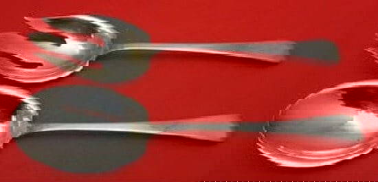 Gorham Covington Sterling Silver Salad Serving Set 8 7/8" 2pc: Gorham Covington Sterling Silver Salad Serving Set 8 7/8" 2pc Enhance your dining experience with this exquisite Covington by Gorham Sterling Silver Salad Serving Set. This two-piece set, measuring 8