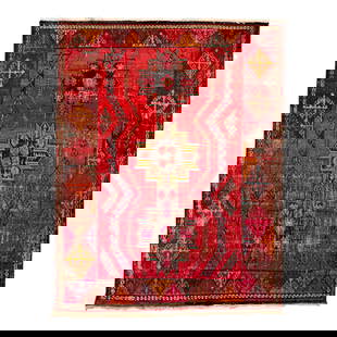 Vintage Persian Red Wool Rug 6'06 x 8' Geometric Tribal Design: Vintage Persian Red Wool Rug 6'06 x 8' Geometric Tribal Design This exquisite Persian vintage rug features a stunning hand-knotted wool construction with a vibrant red field. Its geometric tribal desi