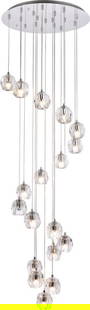 Eren Pendant Lamp Chrome Crystal Clear 19.70" Elegant Lighting: Eren Pendant Lamp Chrome Crystal Clear 19.70" Elegant Lighting Illuminate your space with the Eren Pendant, a stunning addition to your lighting collection. This pendant lamp features an elegant chrom
