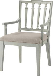 Distressed Elsa Beech Wood Dining Arm Chair Vintage Style: Distressed Elsa Beech Wood Dining Arm Chair Vintage Style Enhance your dining experience with this comfortable beech wood dining armchair, designed in a charming vintage style. This rustic armchair fe