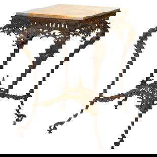 Antique Louis XIV Style Gilt Bronze Marble Top Center Table C1890: Antique Louis XIV Style Gilt Bronze Marble Top Center Table C1890 This exquisite Antique French Louis XIV Style Center Table showcases a stunning combination of reticulated gilt bronze and a marble to
