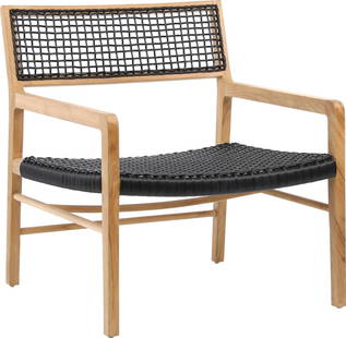 Chic Black Synthetic Rattan Outdoor Chair: Chic Black Synthetic Rattan Outdoor Chair This chic black outdoor occasional chair combines stylish design with durable materials, making it perfect for your patio or garden. Crafted from synthetic ra