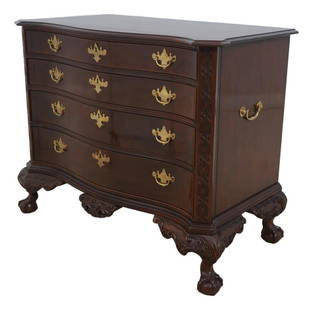 Century Sutton Needham Mahogany Chest Chippendale Style Ball & Claw Feet: Century Sutton Needham Mahogany Chest Chippendale Style Ball & Claw Feet This impressive Century Sutton Needham Mahogany Chest showcases exquisite craftsmanship and timeless design. With its tradition