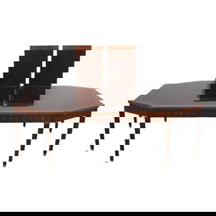 Henredon Chippendale Dining Table Mahogany 54 x 96 with Leaves: Henredon Chippendale Dining Table Mahogany 54 x 96 with Leaves This Henredon Large Mahogany Chippendale Dining Room Table features a matched grain figural mahogany top with high-quality construction,