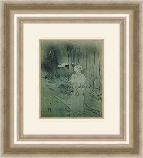 Henri de Toulouse-Lautrec La Chantelaine Custom Framed Print 19 x 22: Henri de Toulouse-Lautrec La Chantelaine Custom Framed Print 19 x 22 This stunning custom framed print features the artwork 'La Chantelaine' by Henri de Toulouse-Lautrec. Measuring 19 in. x 22 in., th