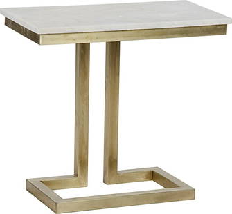 Vintage-Style Alonzo Side Table with Bianco Crown Marble: Vintage-Style Alonzo Side Table with Bianco Crown Marble Discover the elegant Vintage-Style Alonzo Table, designed to enhance any living space with its sophisticated charm. This side table showcases a