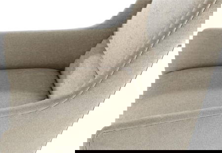 Theodore Alexander Lido Bistre Upholstered Arm Chair: Theodore Alexander Lido Bistre Upholstered Arm Chair Introducing the Elegant Bistre Modern Arm Chair, a stunning piece from the Lido collection by Theodore Alexander. This upholstered dining arm chair