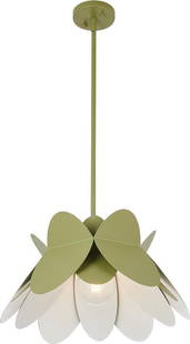 Sophisticated Avocado Green Pendant Light Fixture: Sophisticated Avocado Green Pendant Light Fixture Enhance your space with this sophisticated green pendant light fixture, ideal for those who appreciate organic modern design. The fixture features a c
