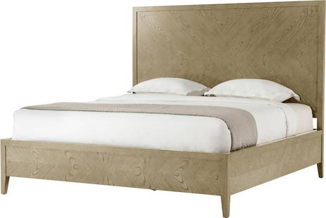 Theodore Alexander Catalina California King Bed in Veneer Wood: Theodore Alexander Catalina California King Bed in Veneer Wood Introducing the Theodore Alexander Catalina Bed, a stunning addition to your bedroom decor. This California King bed features a sleek des
