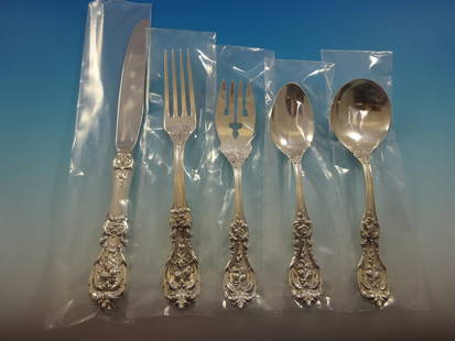 Reed & Barton Francis I Sterling Silver Flatware Set 60 Pieces for 12: Reed & Barton Francis I Sterling Silver Flatware Set 60 Pieces for 12 Enhance your dining experience with this exquisite Francis I Sterling Silver Flatware Set by Reed & Barton, designed for service o