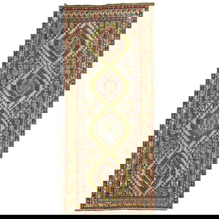 Unique 19th Century Tribal Caucasian Antique Shirvan Gallery Rug 4'9" x 10'6": Unique 19th Century Tribal Caucasian Antique Shirvan Gallery Rug 4'9" x 10'6" Discover this stunning Tribal Caucasian Antique Shirvan Gallery Rug, a unique and rare piece from the 19th century, specif