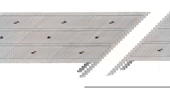Conrad 9 Drawer White Wash Dresser 33H x 75.5W x 22D French Country Style: Conrad 9 Drawer White Wash Dresser 33H x 75.5W x 22D French Country Style The Conrad 9 Drawer Dresser is a beautifully crafted piece that combines functionality with a charming French Country style. T