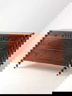Elegant Louis XVI Style Chest of Drawers Early 20th Century: Elegant Louis XVI Style Chest of Drawers Early 20th Century This exquisite early 20th-century chest of drawers is inspired by the elegant French Louis XVI style. It features intricate detailing and do