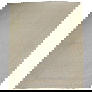 Elegant Pale Cream Antique Turkish Oushak Rug 11' x 15'3' 20th Century Wool Hand-Woven: Elegant Pale Cream Antique Turkish Oushak Rug 11' x 15'3' 20th Century Wool Hand-Woven This exquisite pale cream Turkish Oushak rug, dating back to the early 20th century, features an elegant ivory gr