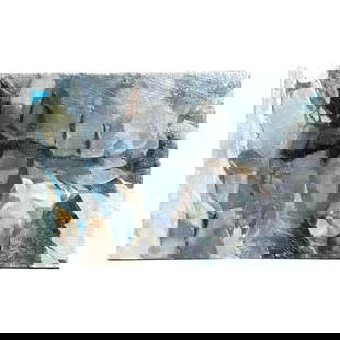 Vintage Boho Abstract Original Oil Canvas Art 20 x 13: Vintage Boho Abstract Original Oil Canvas Art 20 x 13 Enhance your decor with this Vintage Boho Abstract Original Oil Painting on Canvas. Featuring vibrant colors and an abstract design, this artwork