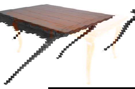 Baker Milling Road Country French Dining Table with Pull-Out Leaves 70 x 42 x 31: Baker Milling Road Country French Dining Table with Pull-Out Leaves 70 x 42 x 31 This exquisite Baker Milling Road Country French Dining Room Table showcases a charming factory distressed finish that